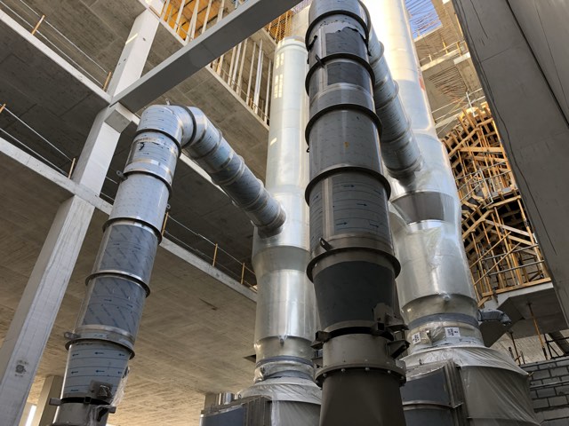 Stainless steel piping racks