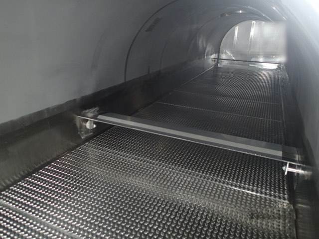 Inside a fluid bed dryer with a perforated plate
