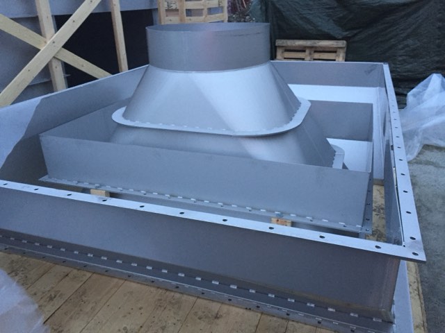 Prefabricated installation components ready for dispatch